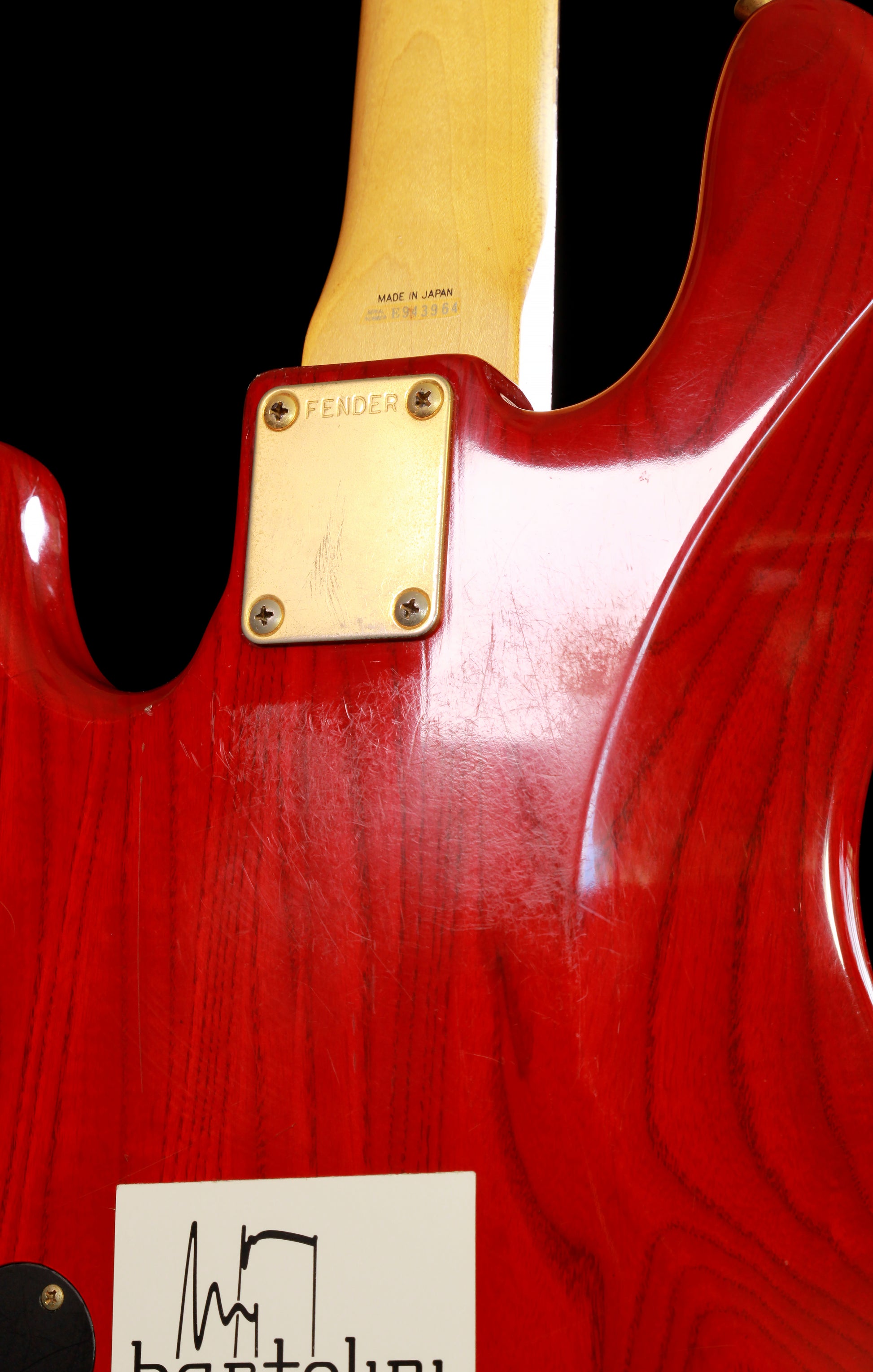Fender Japan JBD-62-75 Jazz Bass Transparent Red Gold Hardware E Series 1984-1987