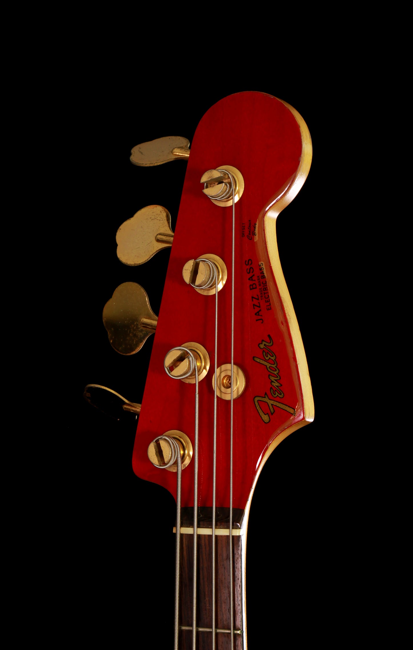 Fender Japan JBD-62-75 Jazz Bass Transparent Red Gold Hardware E Series 1984-1987