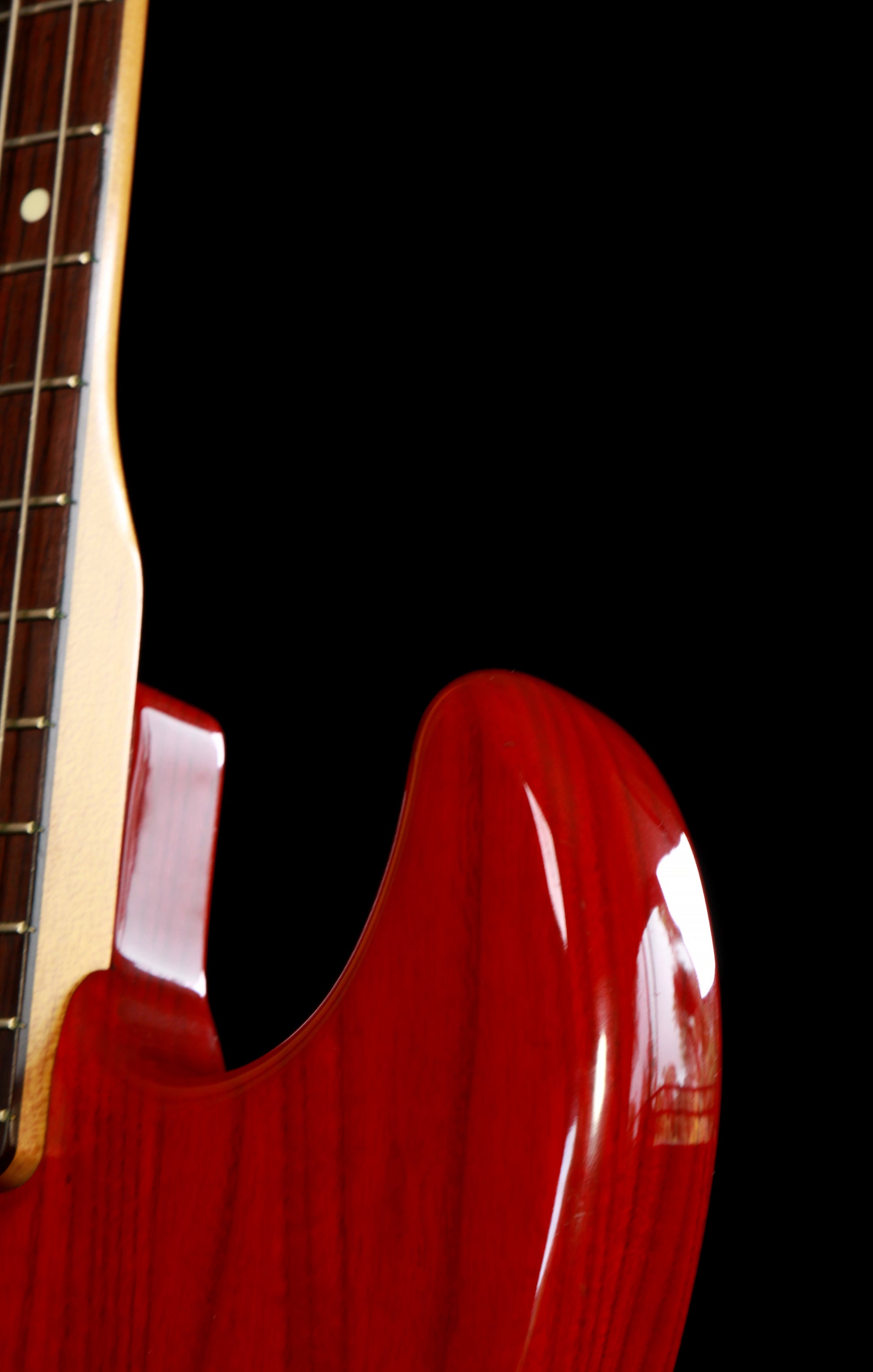 Fender Japan JBD-62-75 Jazz Bass Transparent Red Gold Hardware E Series 1984-1987
