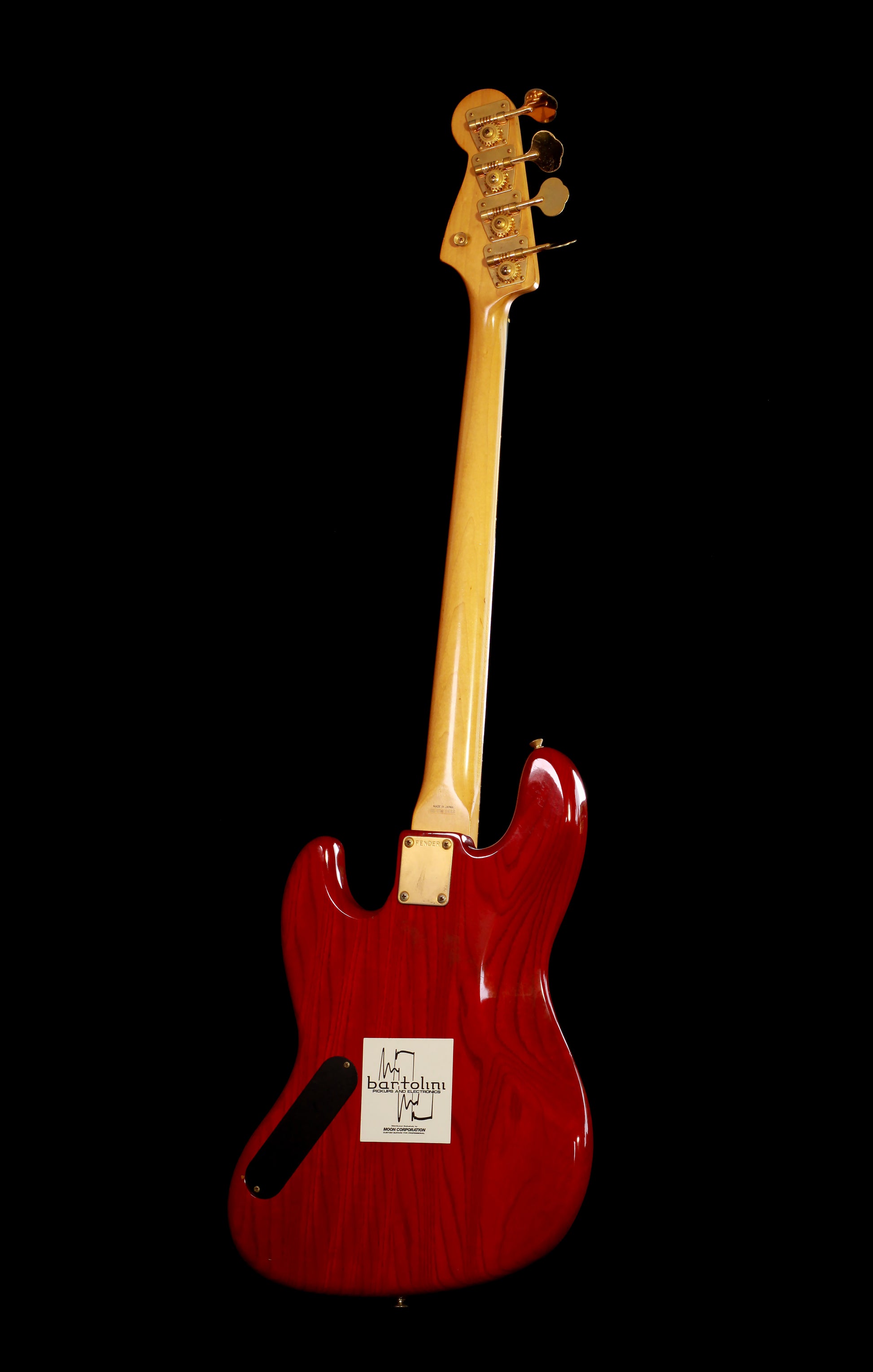 Fender Japan JBD-62-75 Jazz Bass Transparent Red Gold Hardware E Series 1984-1987
