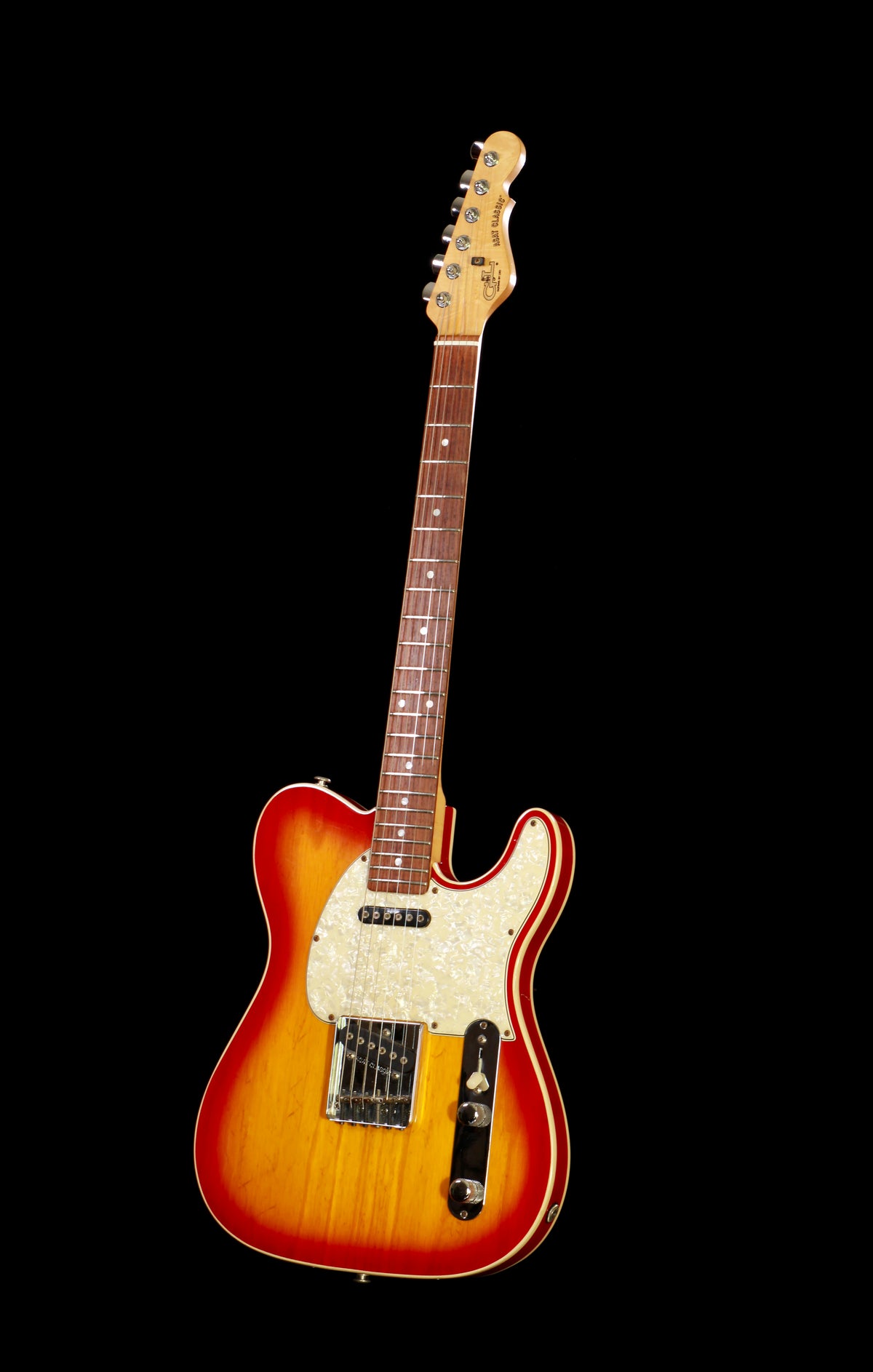 G&L いち早く ASAT BASS USA 3torn sunburstハードケース付属