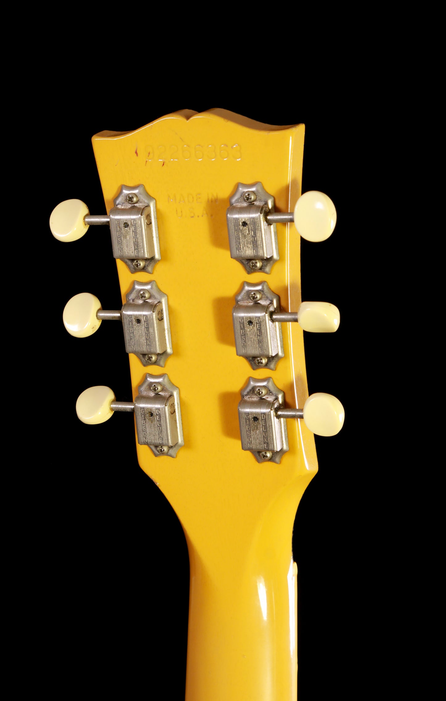 Gibson Les Paul Double Cutaway TV Yellow Neck Binding