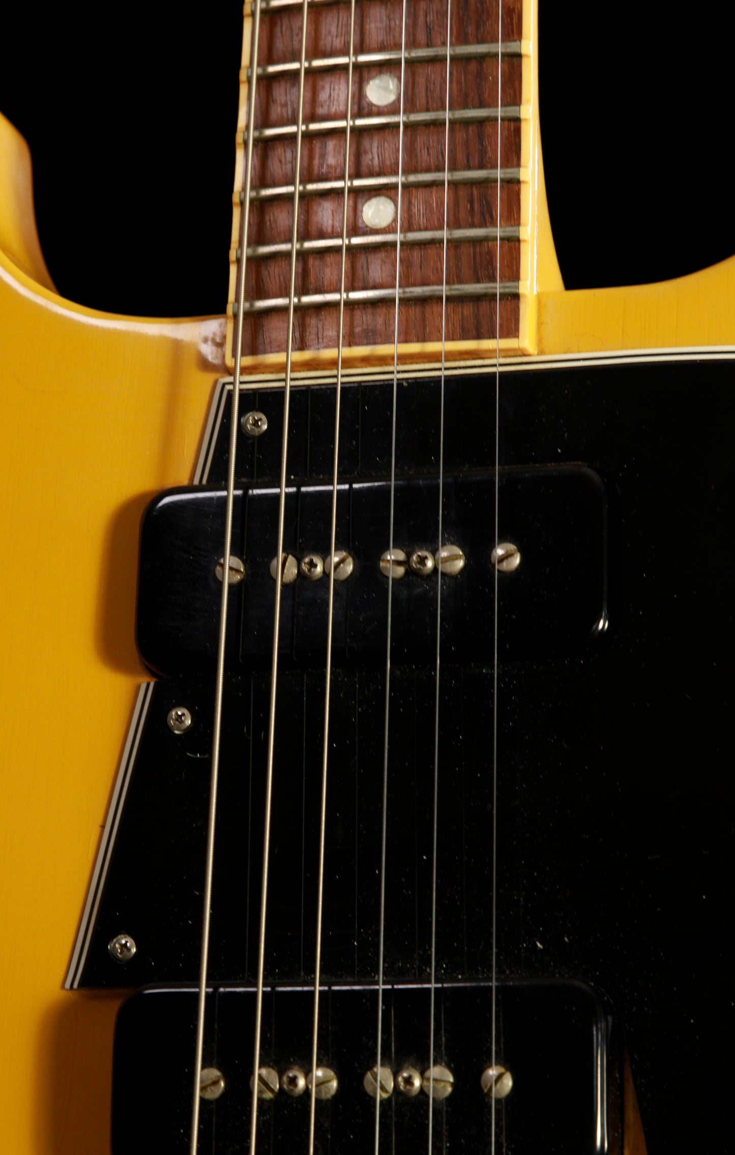 Gibson Les Paul Double Cutaway TV Yellow Neck Binding