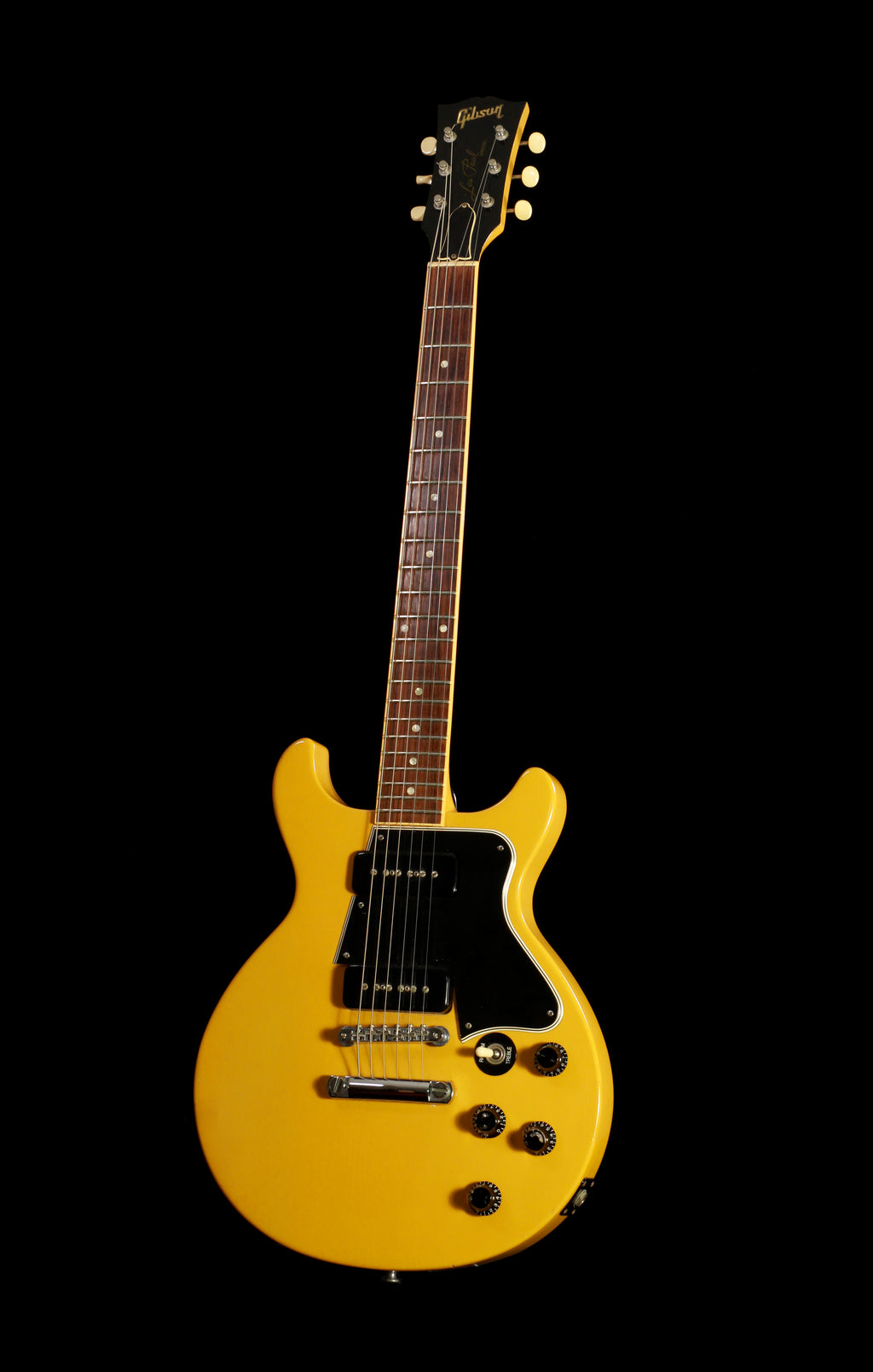 Gibson Les Paul Double Cutaway TV Yellow Neck Binding