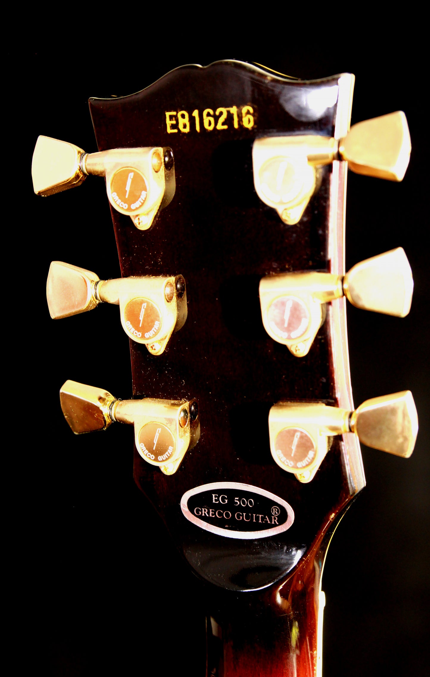 Greco EG-500 Super Power Tobacco Sunburst (Les Paul Custom Lawsuit)