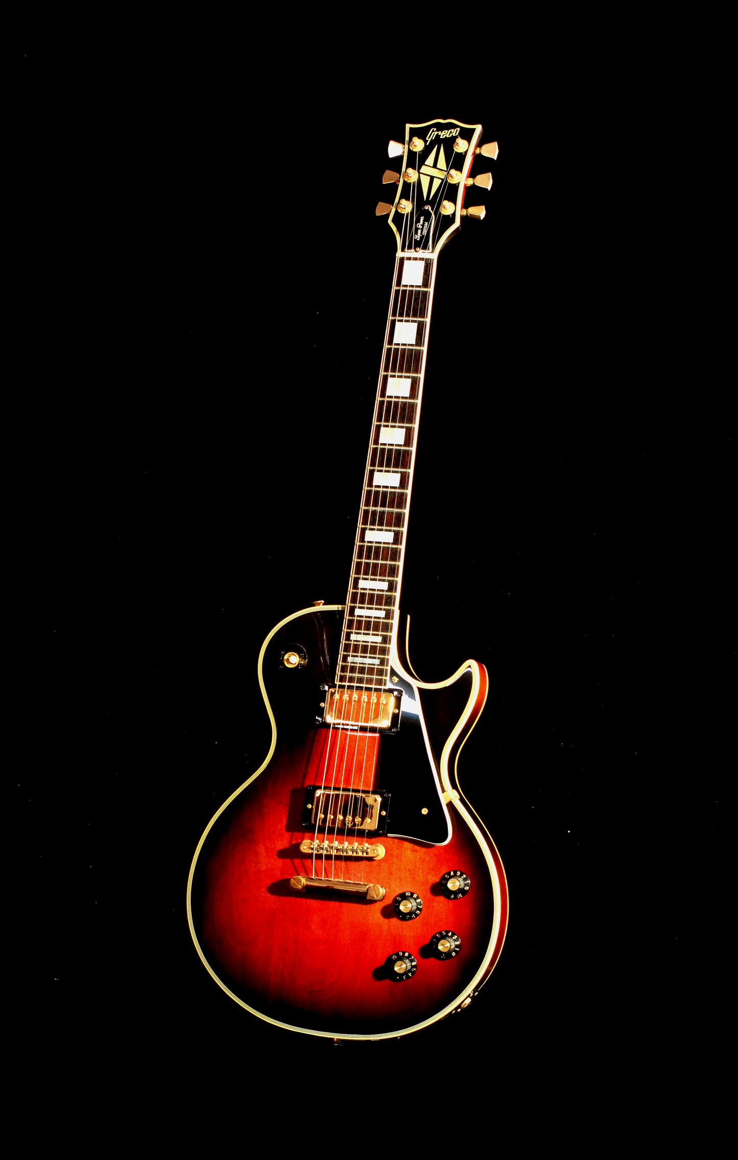 Greco EG-500 Super Power Tobacco Sunburst (Les Paul Custom Lawsuit)