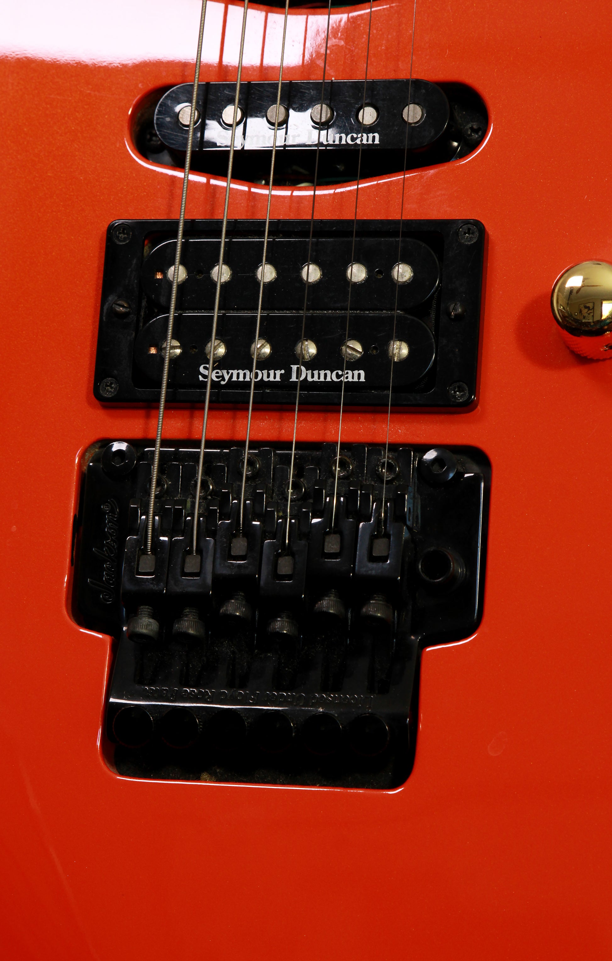 Jackson Dinky DK2 Pro MIJ Lambo Orange Pearl Seymour Duncan