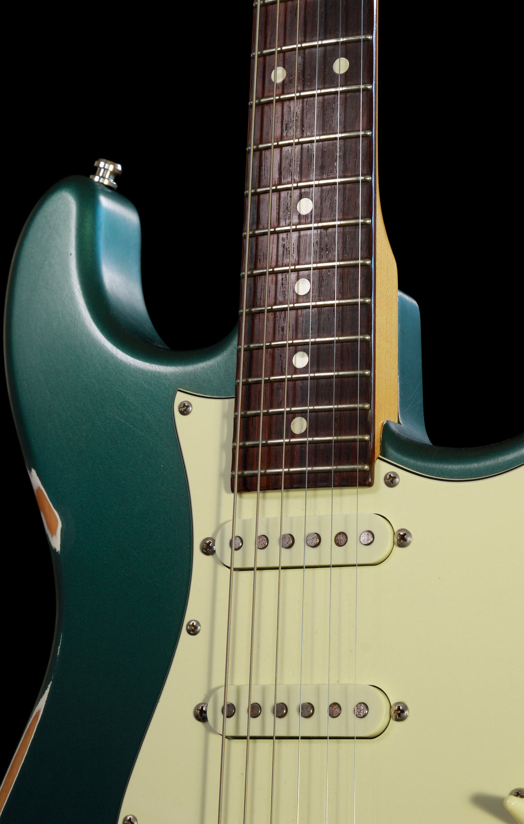 Momose MST1-STD/M Relic Strat Sherwood Green