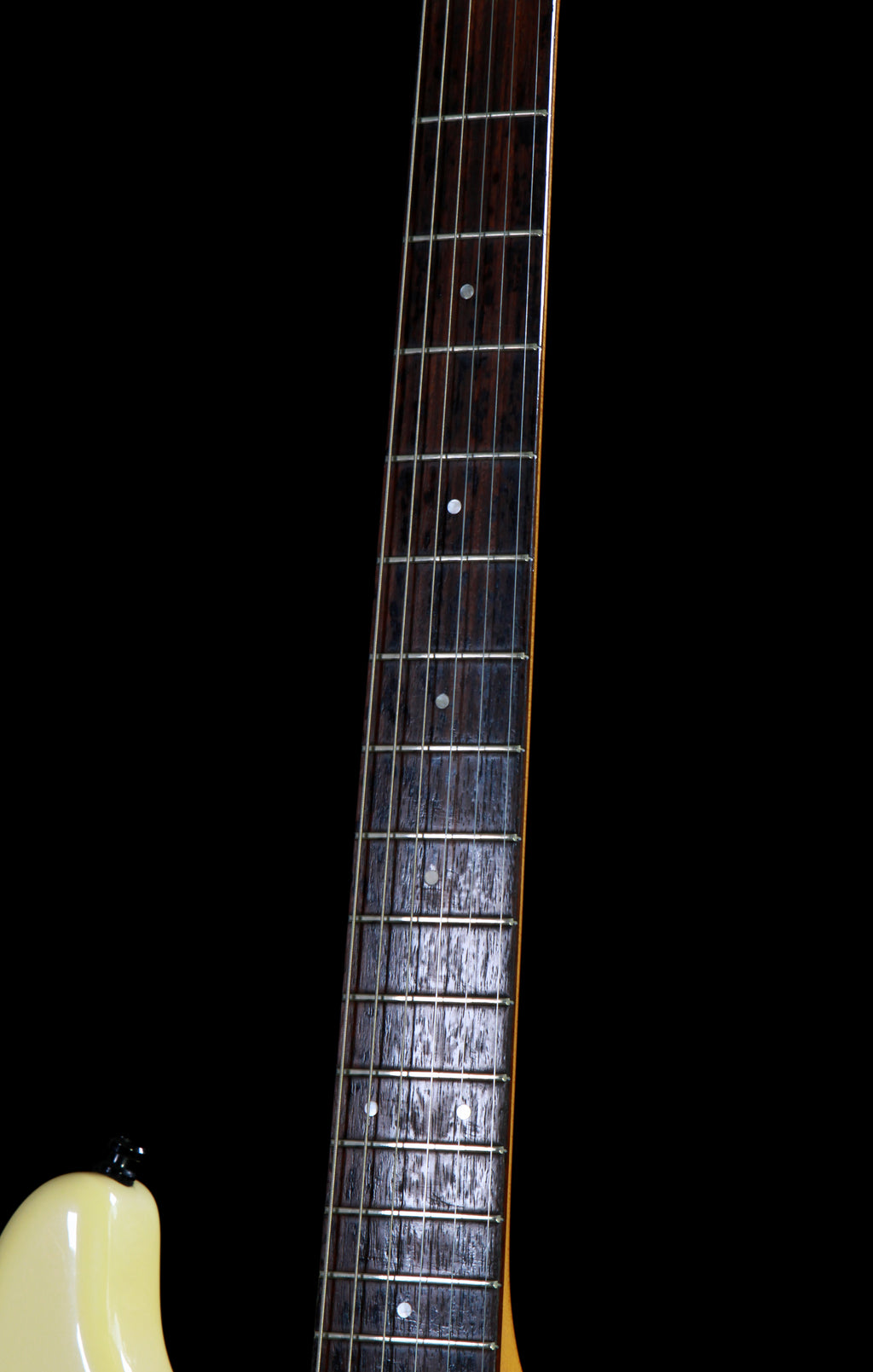 Moon Japan ST-CUSTOM Strat Olympic White (PGM, Van Zandt)