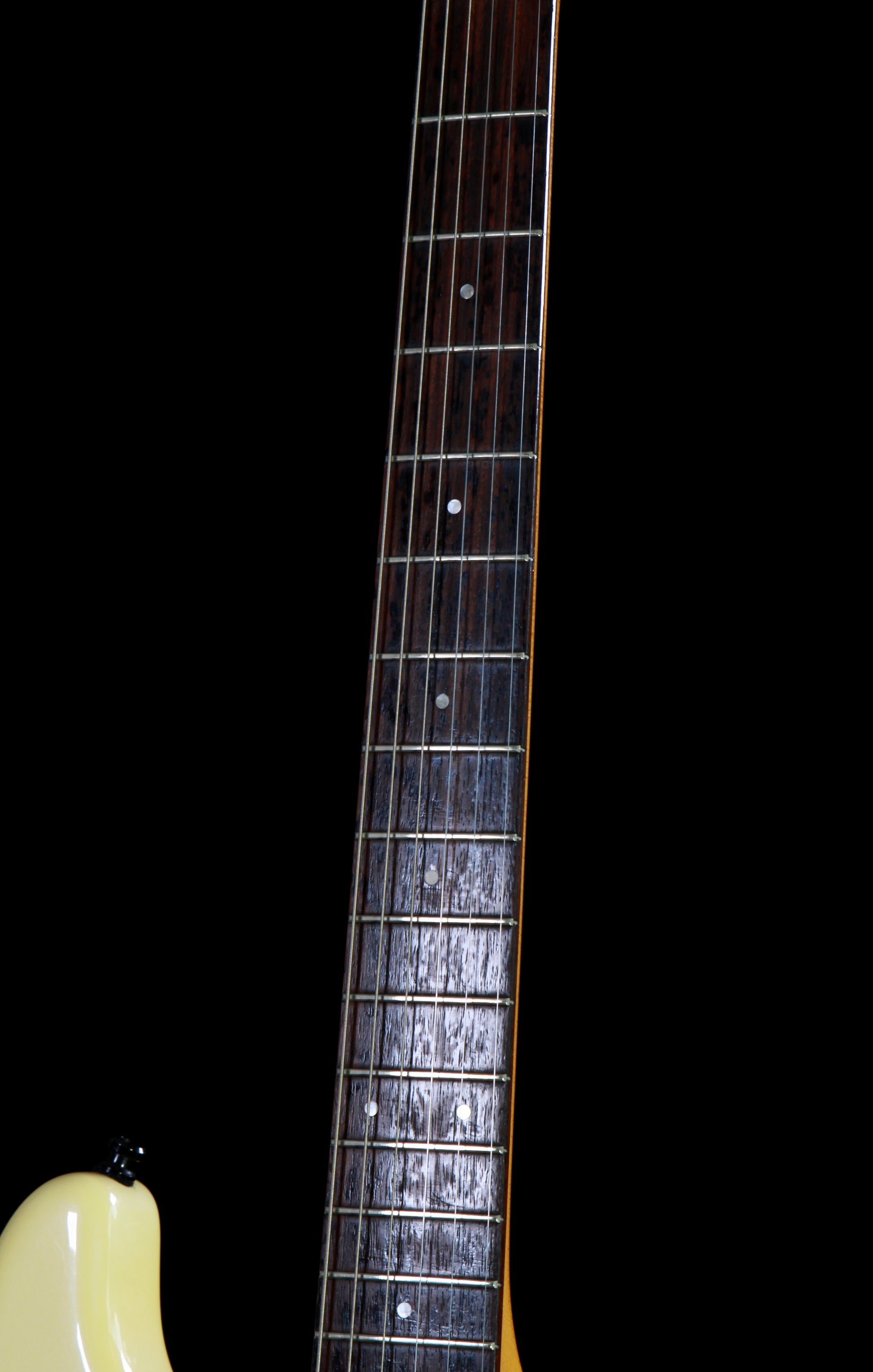 Moon Japan ST-CUSTOM Strat Olympic White (PGM, Van Zandt)