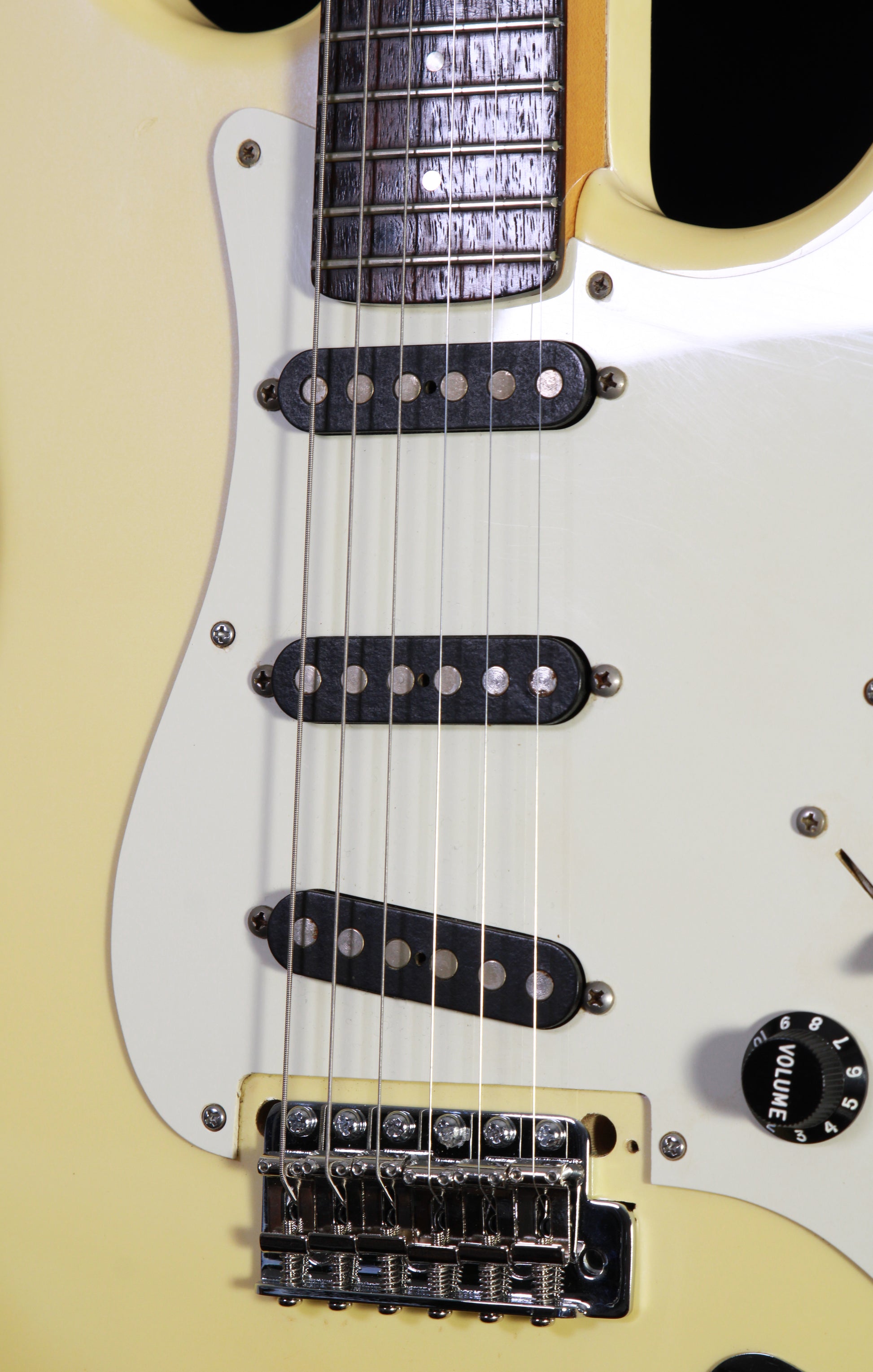 Moon Japan ST-CUSTOM Strat Olympic White (PGM, Van Zandt)