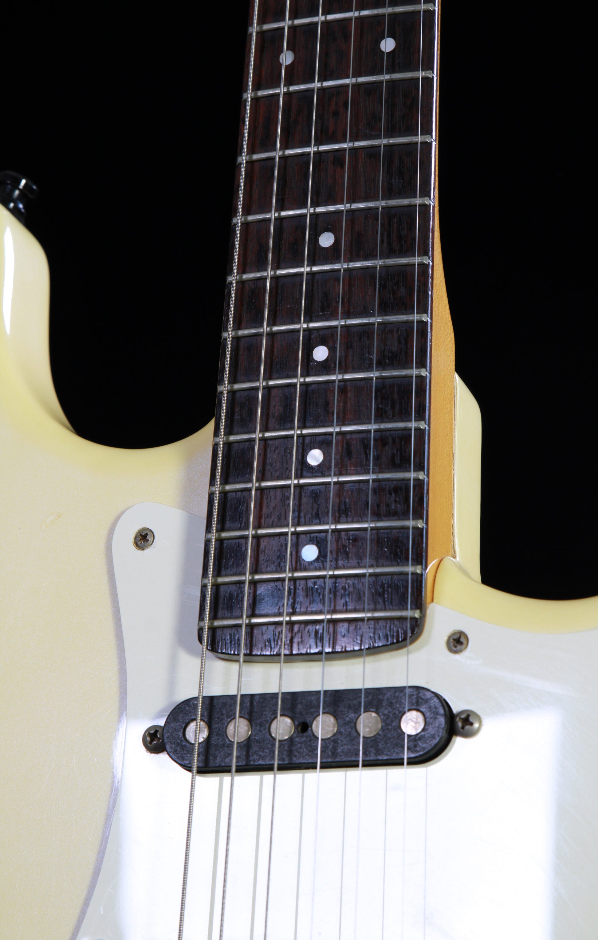 Moon Japan ST-CUSTOM Strat Olympic White (PGM, Van Zandt)