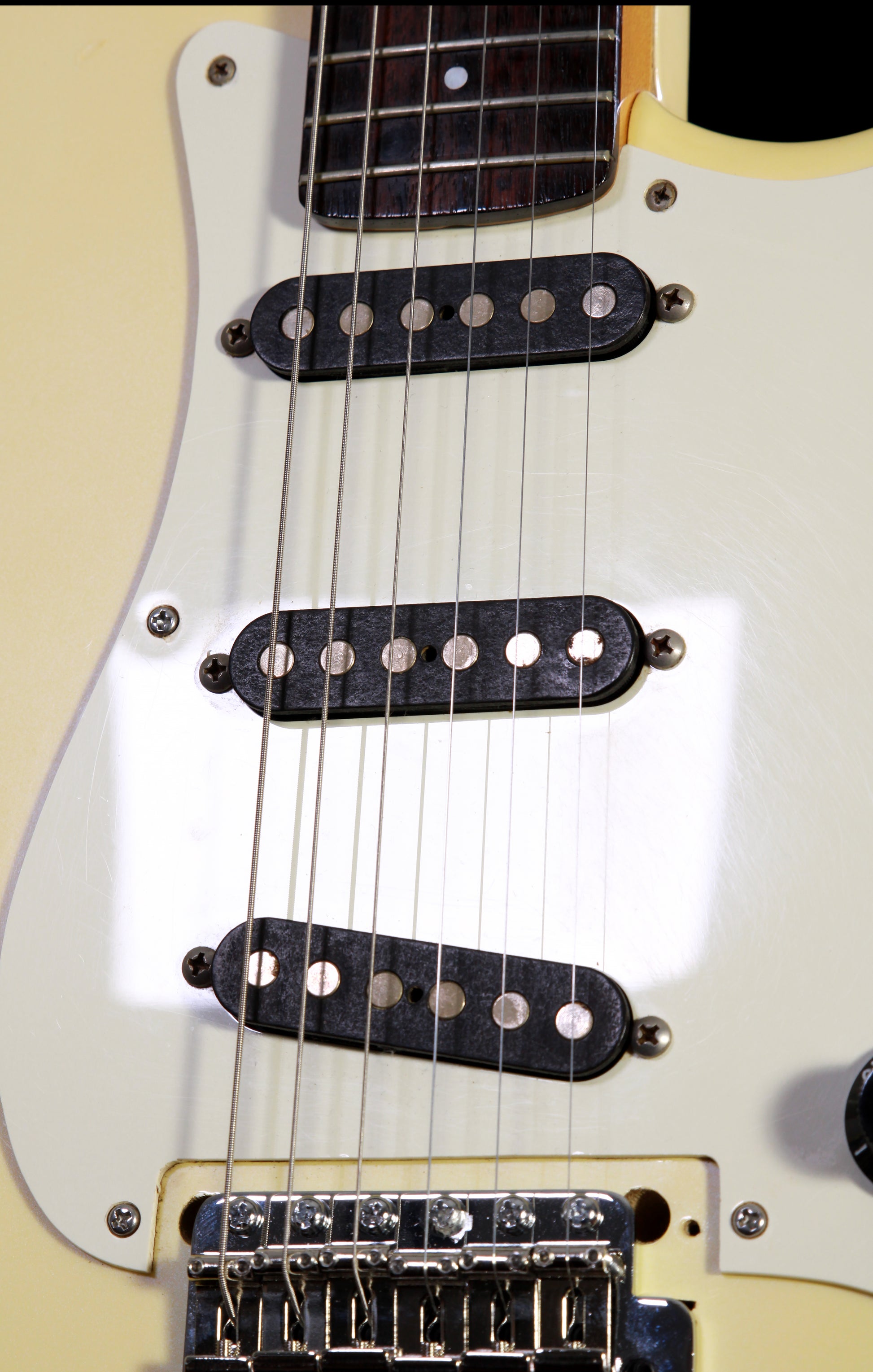 Moon Japan ST-CUSTOM Strat Olympic White (PGM, Van Zandt)