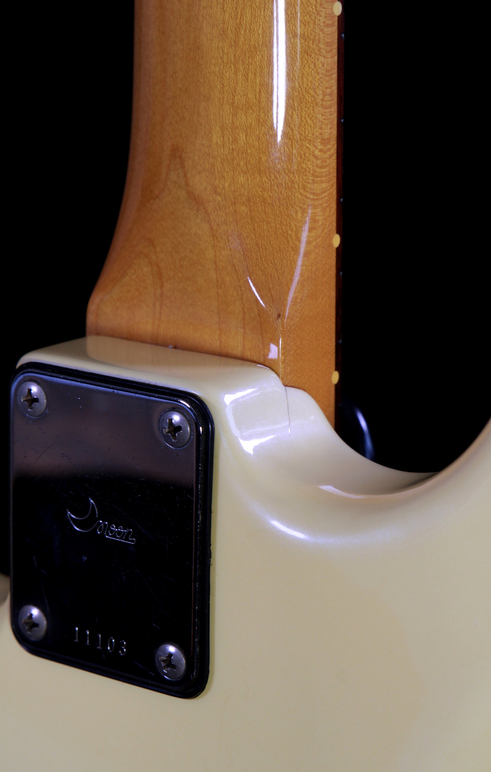 Moon Japan ST-CUSTOM Strat Olympic White (PGM, Van Zandt)