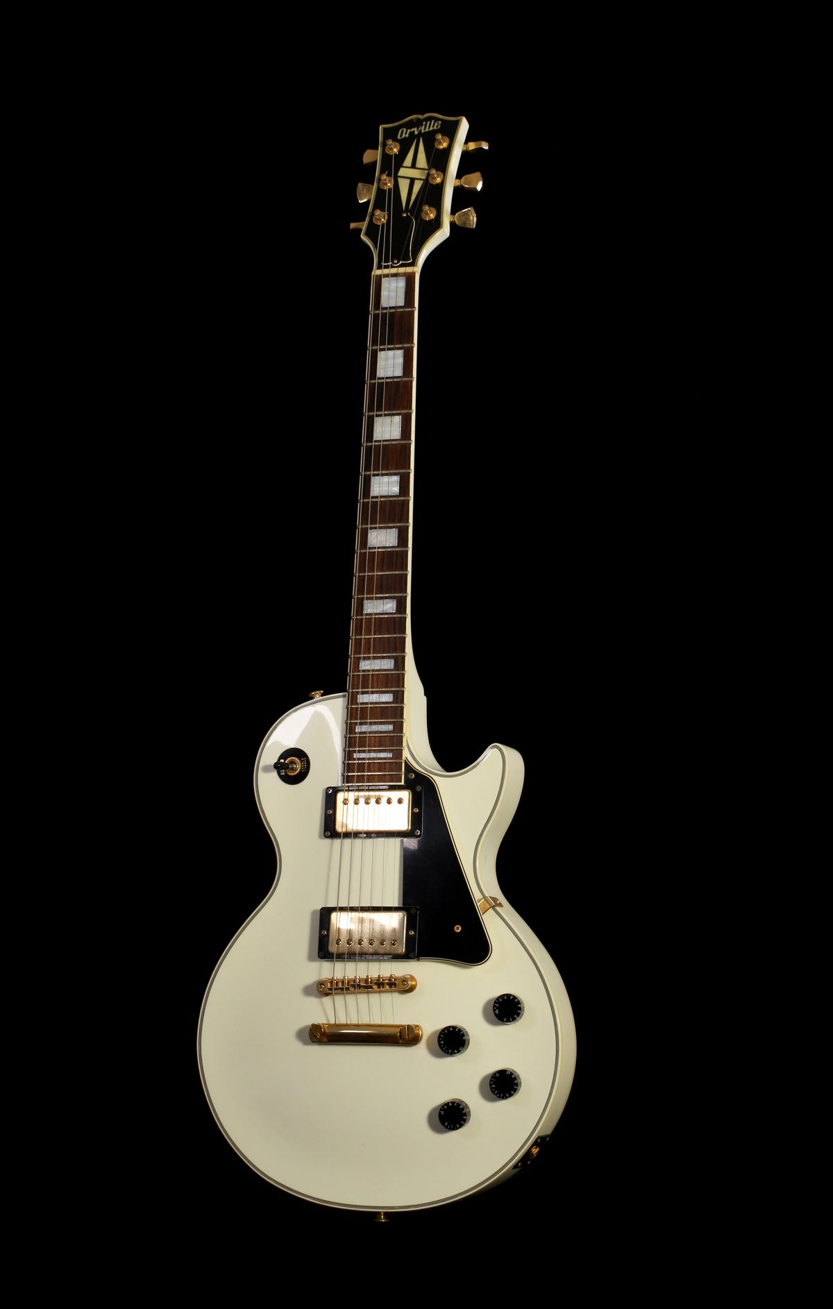 Orville LPC-75 Les Paul Custom Alpine White – Soul Drifter Guitars