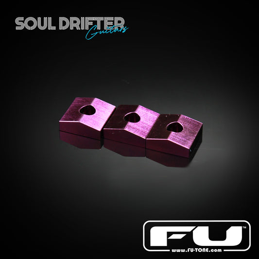 FU-Tone Titanium Lock Nut Blocks (Set of 3) - Purple