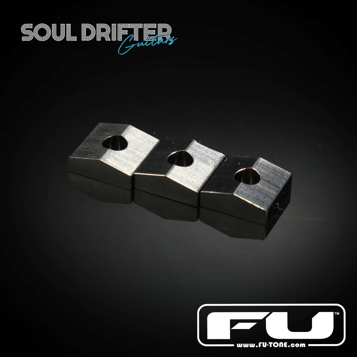 FU-Tone Titanium Lock Nut Blocks (Set of 3) - Silver