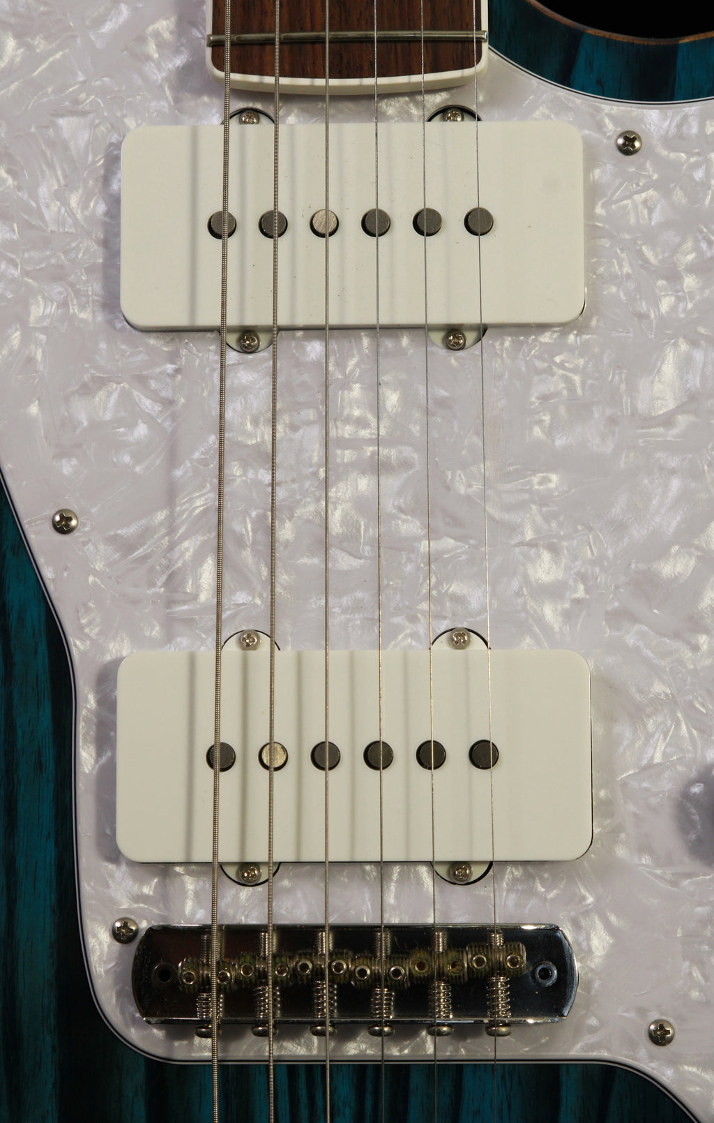 Psychederhythm Psychomaster Hollow Jazzmaster Transparent Blue
