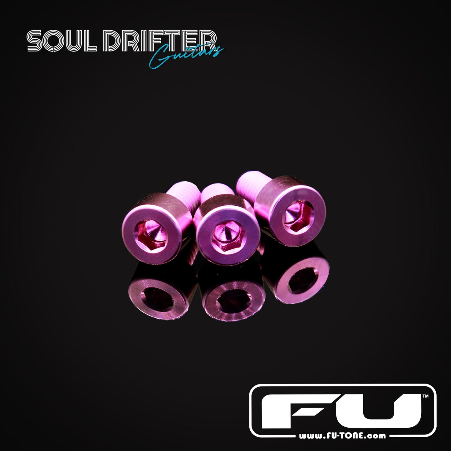 FU-Tone Titanium Nut Clamping Screw Set (3) - Purple