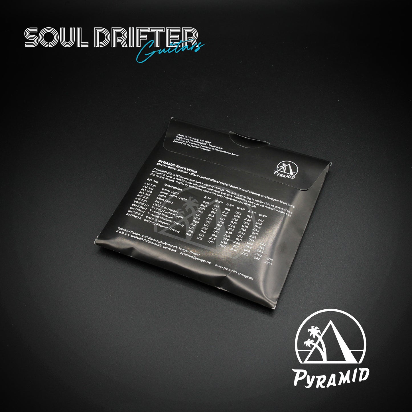 Pyramid Black Wires Electric Guitar Strings (.010-.046)