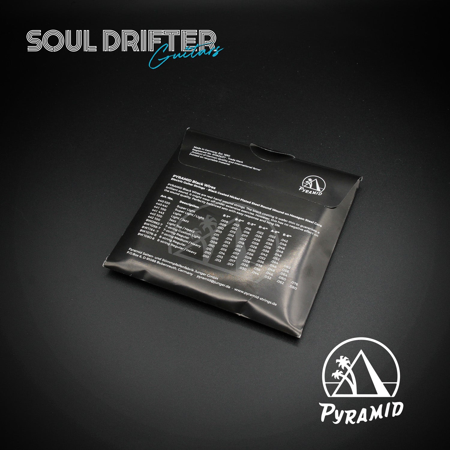 Pyramid Black Wires Electric Guitar Strings (.010-.046)