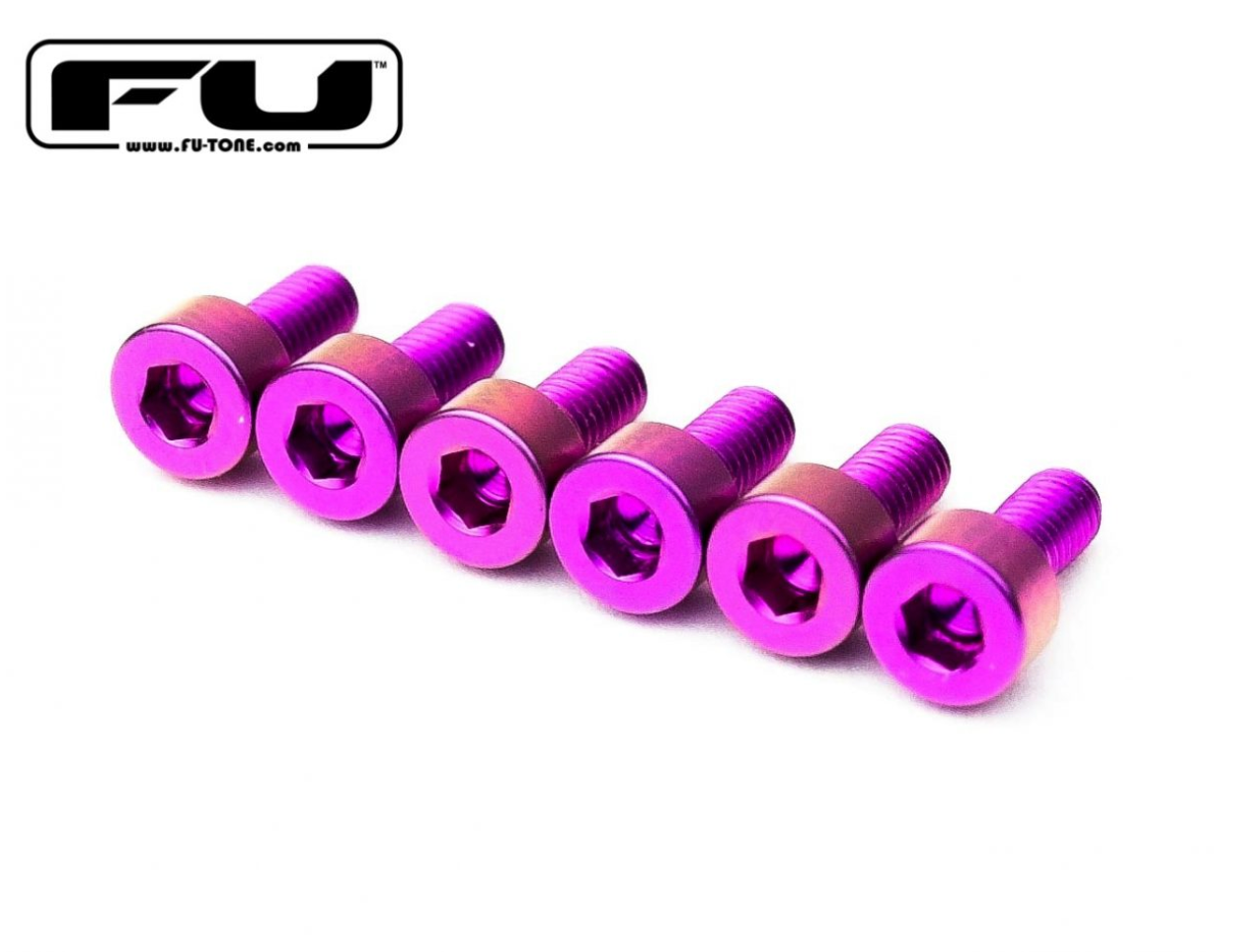 FU-Tone Titanium Saddle Mounting Screw Set (6) - Purple