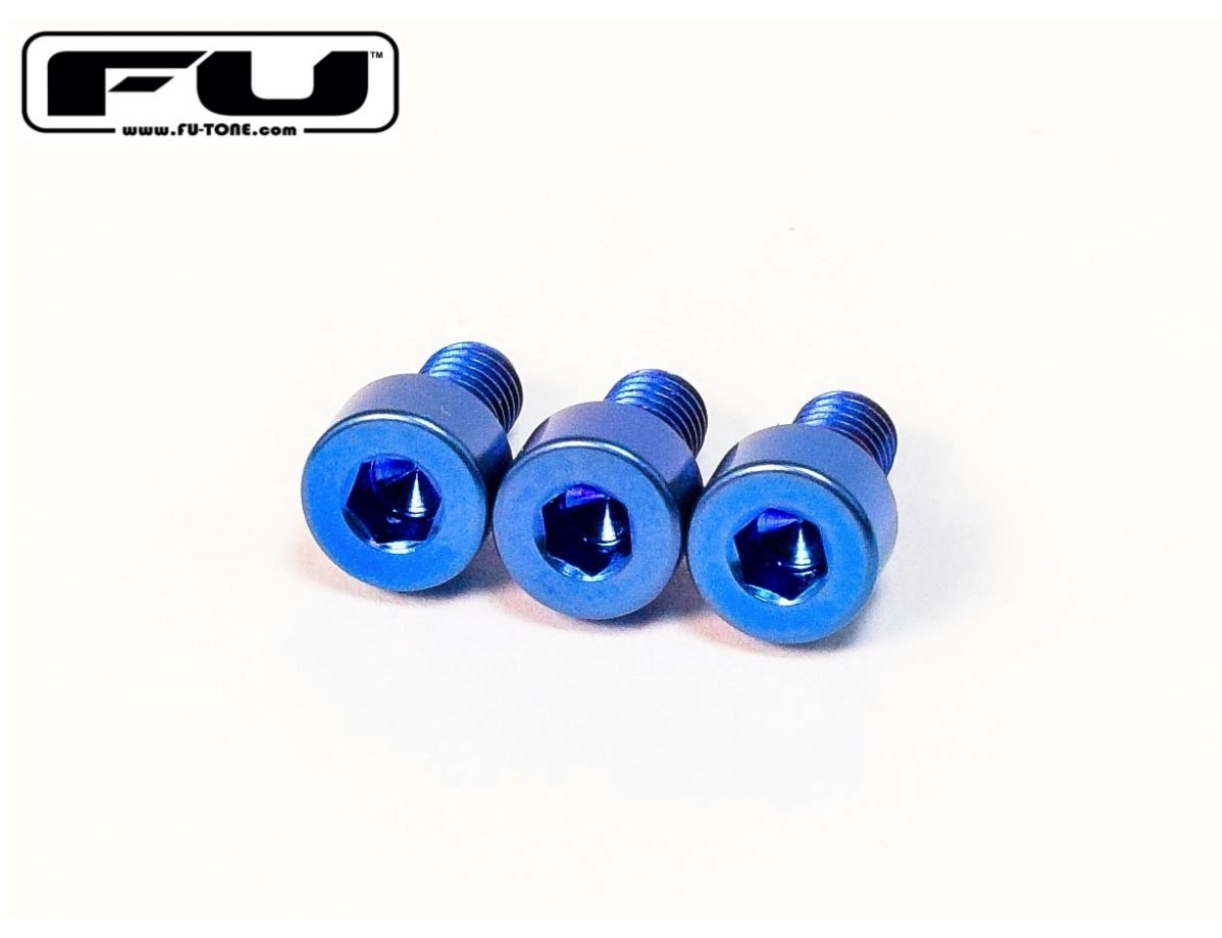FU-Tone Titanium Nut Clamping Screw Set (3) - Blue