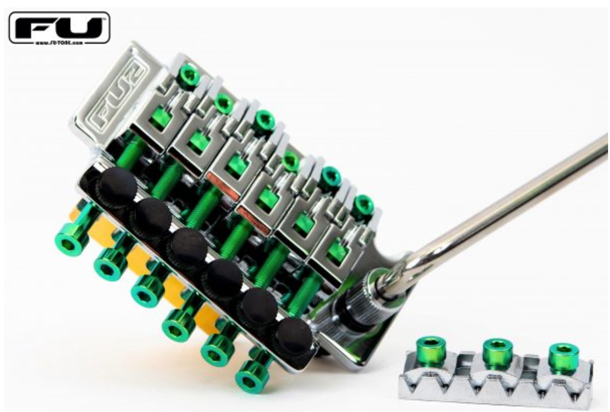 FU-Tone Titanium Nut Clamping Screw Set (3) - Green