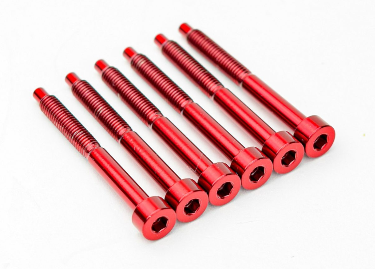 FU-Tone Titanium String Lock Screw Set (6) - Red
