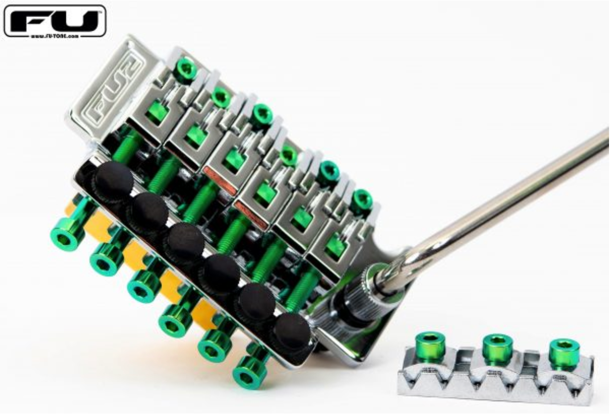 FU-Tone Titanium String Lock Screw Set (6) - Green