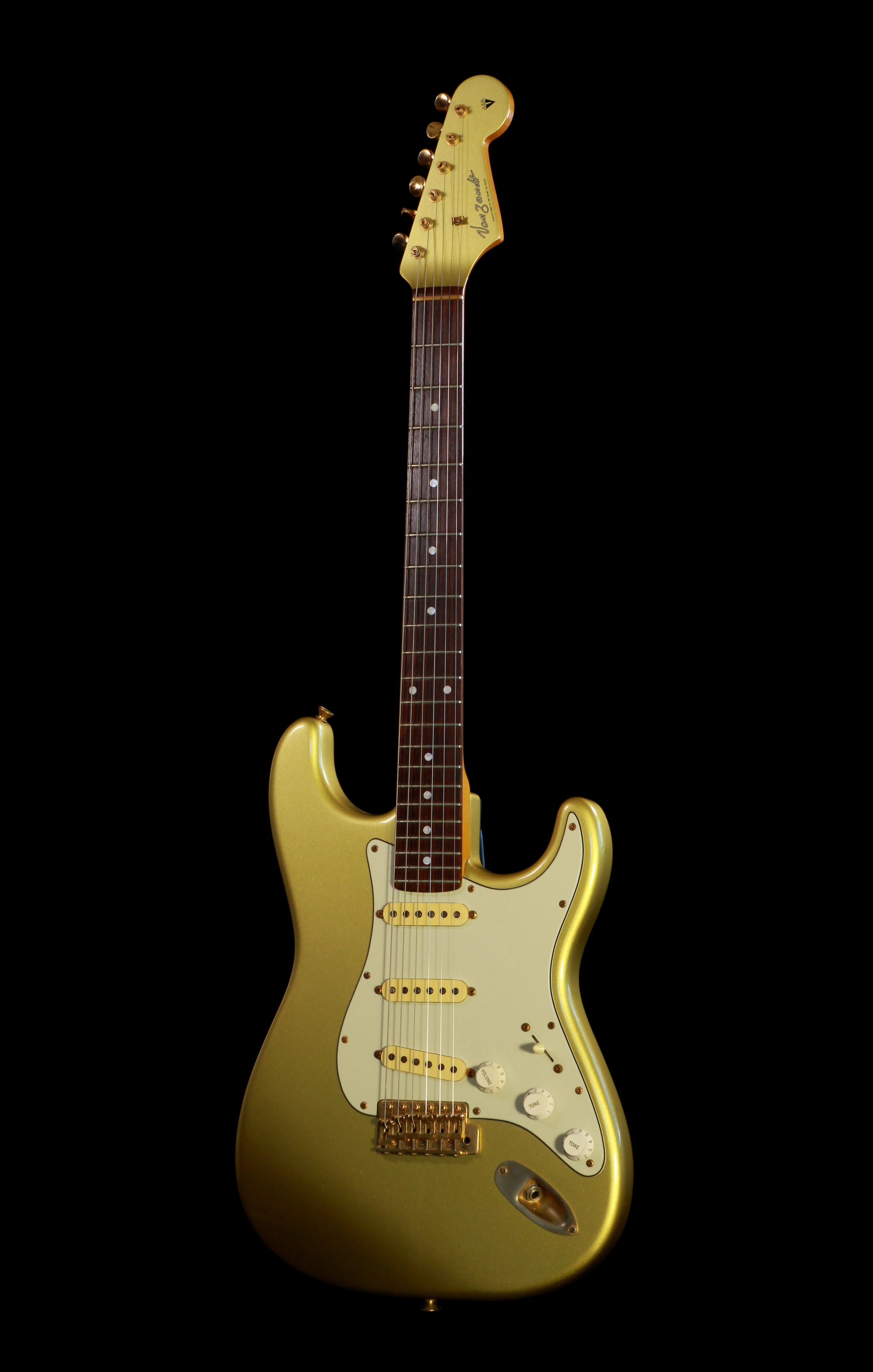 Van Zandt Vanzandt STVR2 Made in Japan Strat Golden Mist with Matchin Soul Drifter Guitars
