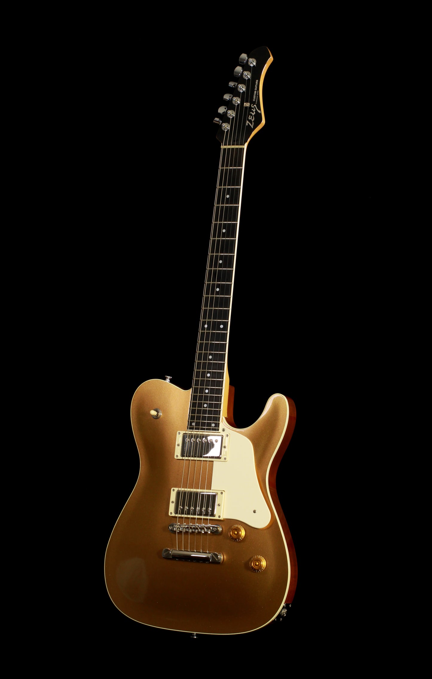 Zeus Custom Guitars Troublemaker Telecaster ZTL-AT HH Goldtop Lindy Fralin Pickups