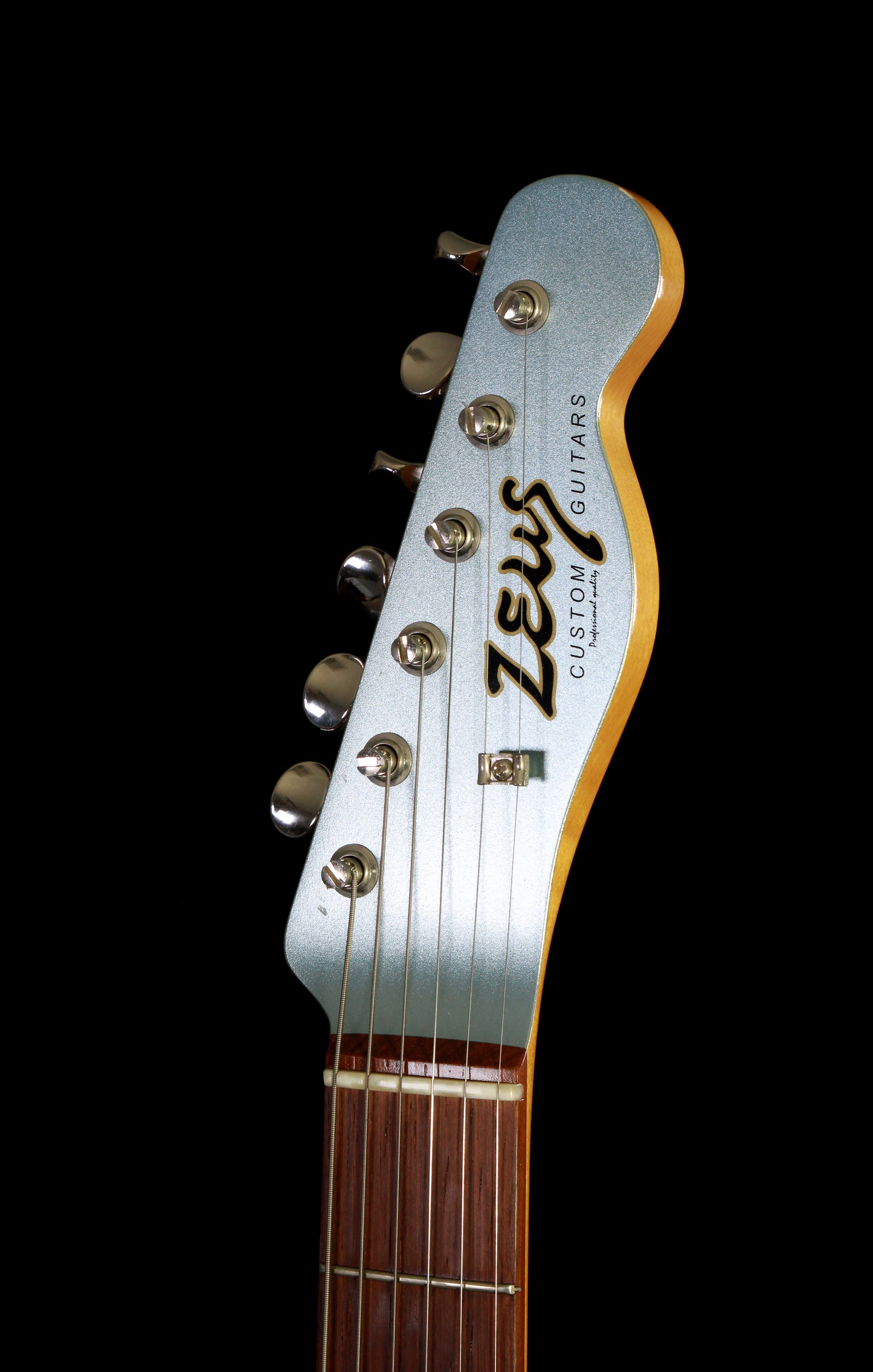 Zeus Custom Guitars Telecaster ZTL-CTM Ice Blue Roswell P-90 Neck, Dimarzio Bridge